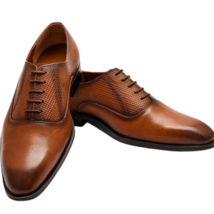 Leather  Dress Oxford Shoes_Tan