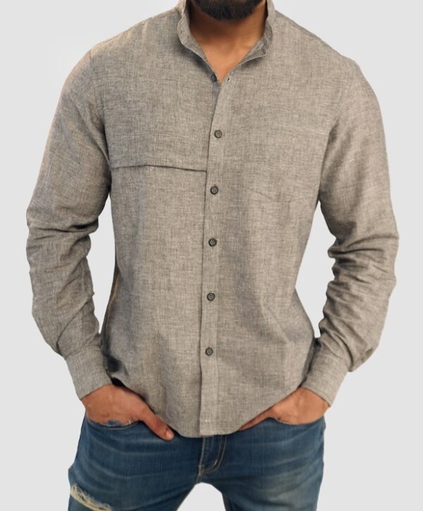 MANDARIN COLLAR/BAND COLLAR SHIRT